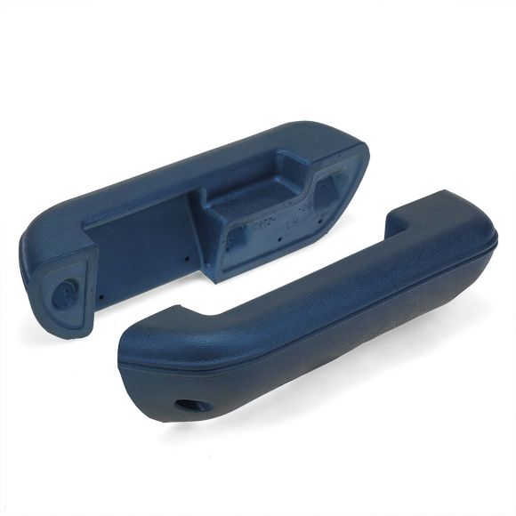 Blue Arm Rests, OE Quality (pair), 68-77 Ford Bronco